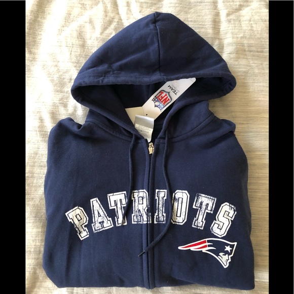 NFL Tops - New England Patriots official zip up Hoodie